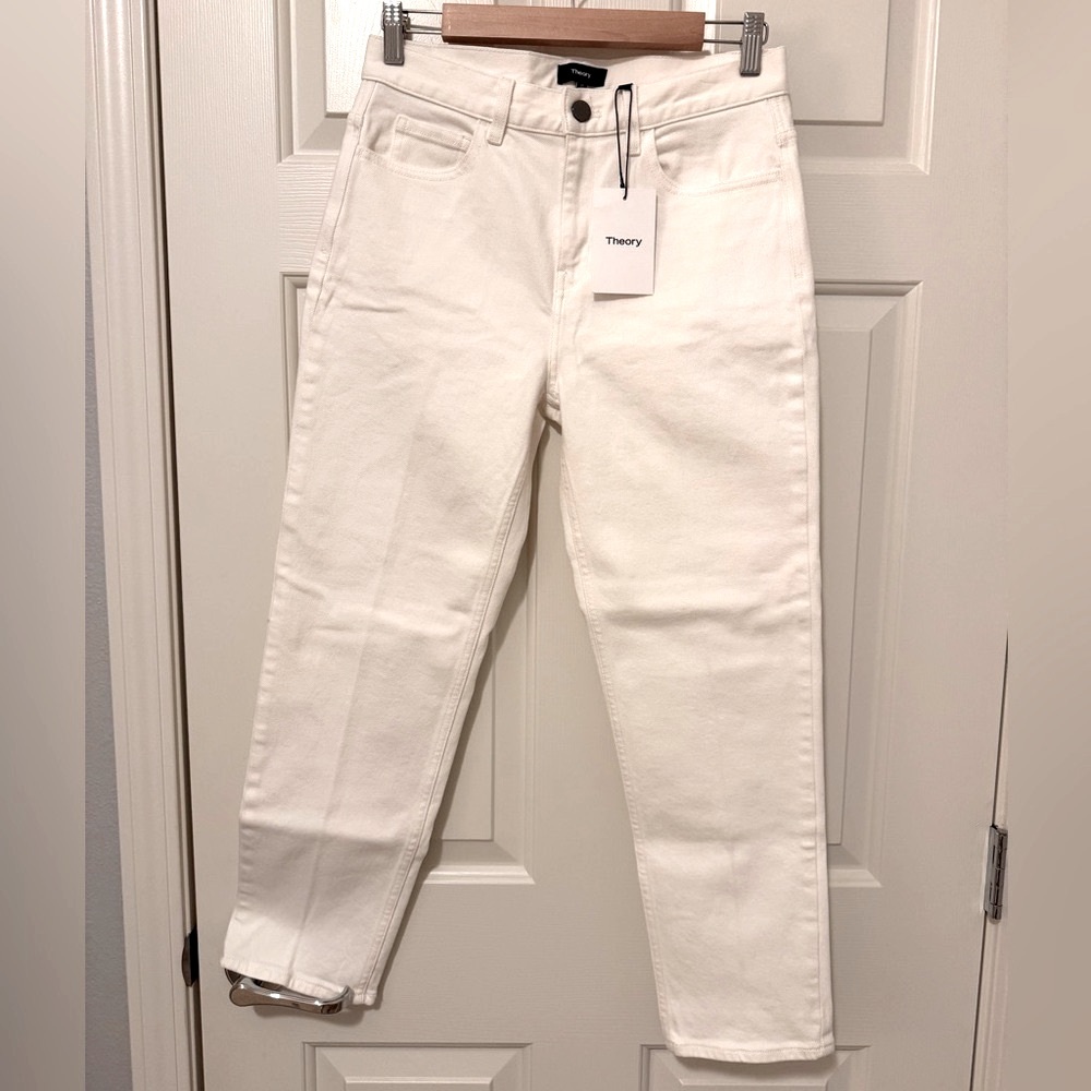 💎NWT Theory Women's White Jeans